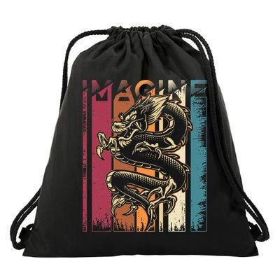 Imagine Dragon Vintage Cool Drawstring Bag