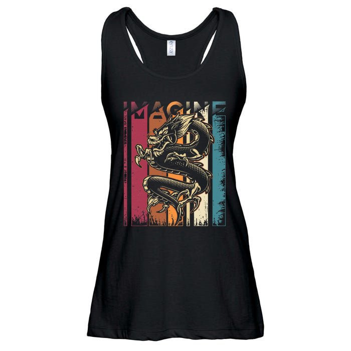 Imagine Dragon Vintage Cool Ladies Essential Flowy Tank