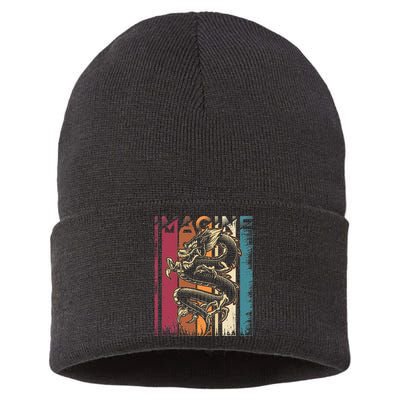Imagine Dragon Vintage Cool Sustainable Knit Beanie