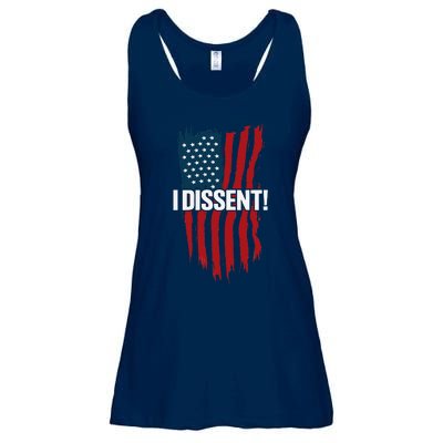 I Dissent! Vote Blue To Save Democracy Fight Facism Flag Ladies Essential Flowy Tank