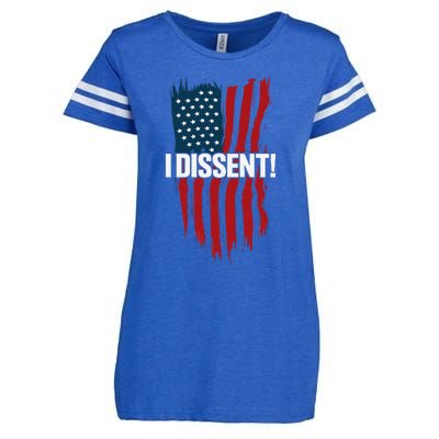 I Dissent! Vote Blue To Save Democracy Fight Facism Flag Enza Ladies Jersey Football T-Shirt