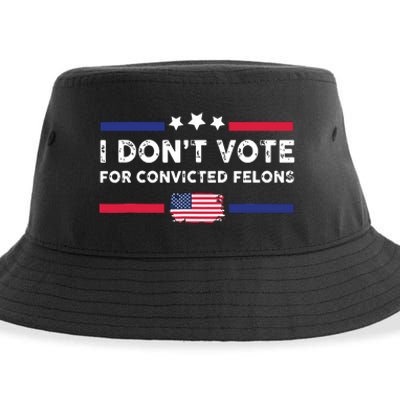 I Dont Vote For Convicted Felons Antitrump Sustainable Bucket Hat