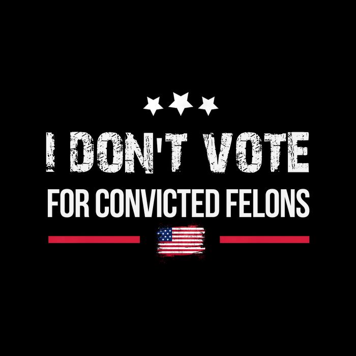 I DonT Vote For Convicted Felons Flat Bill Trucker Hat