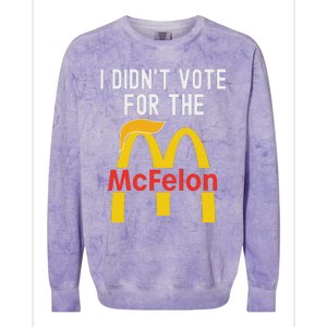 I DidnT Vote For The Mcfelon Trump Hair Colorblast Crewneck Sweatshirt