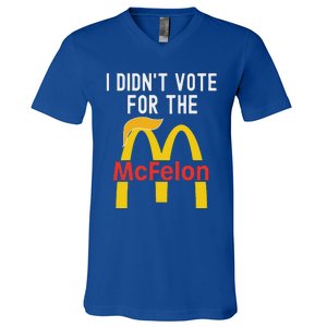 I DidnT Vote For The Mcfelon Trump Hair V-Neck T-Shirt