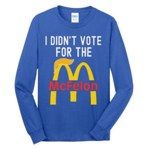 I DidnT Vote For The Mcfelon Trump Hair Tall Long Sleeve T-Shirt