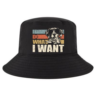 I do what I want funny German Shorthaired Pointer Vintage Cool Comfort Performance Bucket Hat