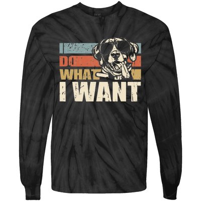 I do what I want funny German Shorthaired Pointer Vintage Tie-Dye Long Sleeve Shirt