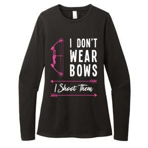 I Dont Wear Bows I Shoot Them Archer Bow Archery Hunter Meaningful Gift Womens CVC Long Sleeve Shirt