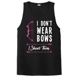 I Dont Wear Bows I Shoot Them Archer Bow Archery Hunter Meaningful Gift PosiCharge Competitor Tank