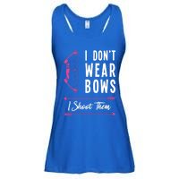 I Dont Wear Bows I Shoot Them Archer Bow Archery Hunter Meaningful Gift Ladies Essential Flowy Tank