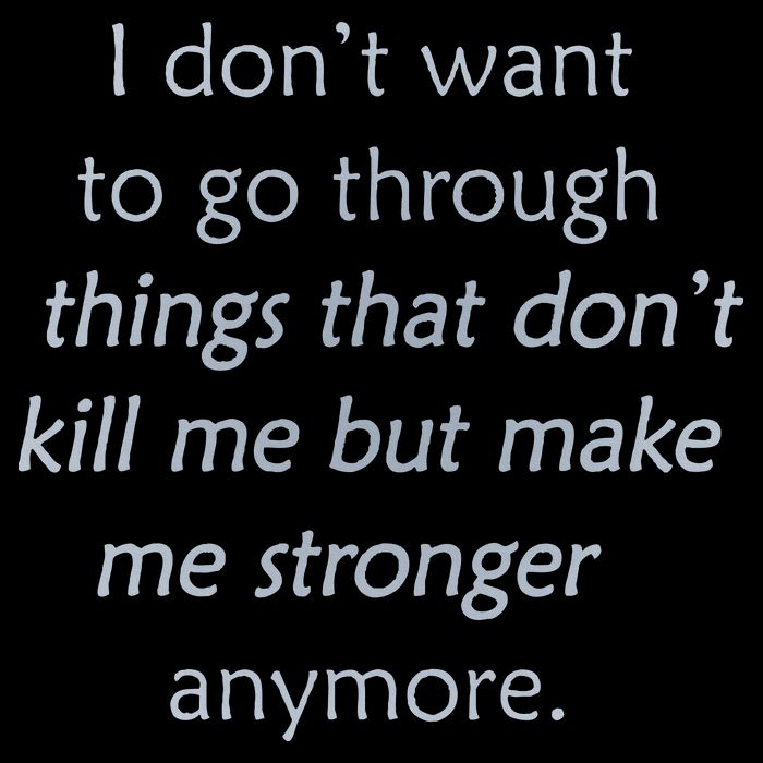 I DonT Want To Go Through Things That DonT Kill Me Drawstring Bag