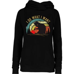 I Do What I Want Cat Coffee Black Cat Red Cup Womens Funnel Neck Pullover Hood