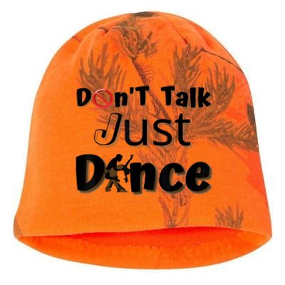 I Dont Want To Talk I Just Want To Dance. Funny Dancers Kati - Camo Knit Beanie