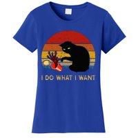 I Do What I Want Funny Black Cat Gifts Women's T-Shirt