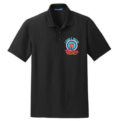 I Dont Wear Bows I Shoot Them Archery Target Archer Gift Dry Zone Grid Polo