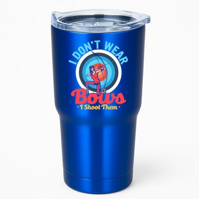 I Dont Wear Bows I Shoot Them Archery Target Archer Gift Tumbler