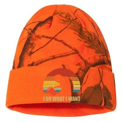 I Do What I Want Black Cat Animals Cute Cat Kati Licensed 12" Camo Beanie