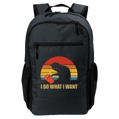 I Do What I Want Black Cat Animals Cute Cat Daily Commute Backpack