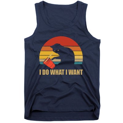 I Do What I Want Black Cat Animals Cute Cat Tank Top