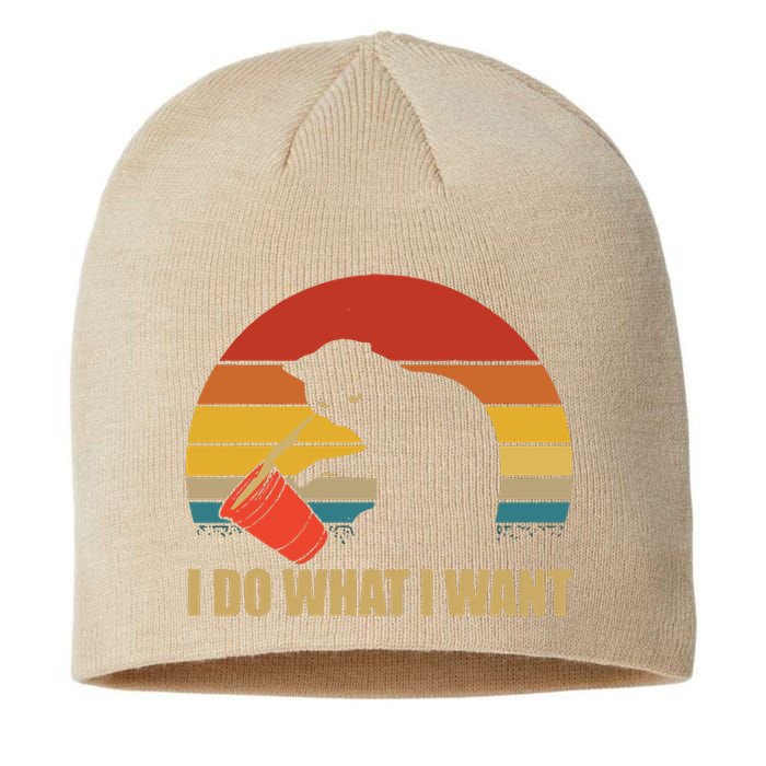 I Do What I Want Black Cat Animals Cute Cat Sustainable Beanie