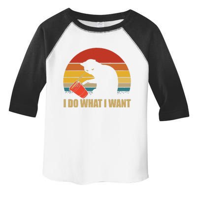 I Do What I Want Black Cat Animals Cute Cat Toddler Fine Jersey T-Shirt