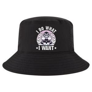 I Do What I Want Funny Monkey Cool Comfort Performance Bucket Hat