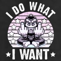 I Do What I Want Funny Monkey Garment-Dyed Heavyweight T-Shirt