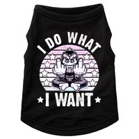 I Do What I Want Funny Monkey Doggie Tank