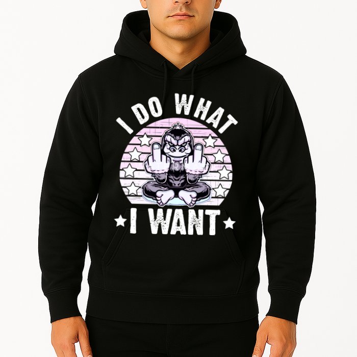 I Do What I Want Funny Monkey Hoodie