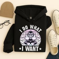 I Do What I Want Funny Monkey Hoodie