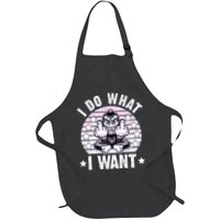 I Do What I Want Funny Monkey Apron