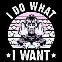 I Do What I Want Funny Monkey Daily Commute Backpack