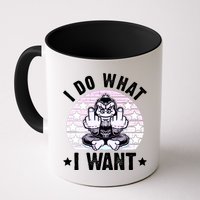 I Do What I Want Funny Monkey Mug