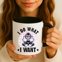 I Do What I Want Funny Monkey Mug