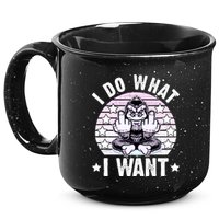 I Do What I Want Funny Monkey 15oz Campfire Ceramic Mug