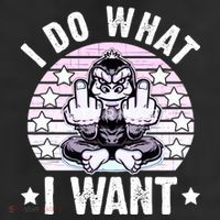 I Do What I Want Funny Monkey 25L Jumbo Tote