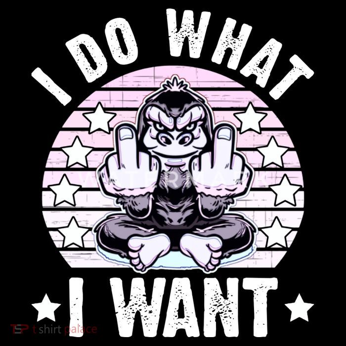 I Do What I Want Funny Monkey Toddler Sweatshirt