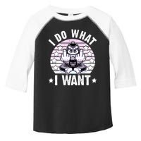 I Do What I Want Funny Monkey Toddler Fine Jersey T-Shirt