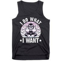 I Do What I Want Funny Monkey Tank Top