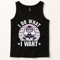 I Do What I Want Funny Monkey Tank Top