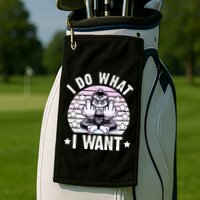 I Do What I Want Funny Monkey Golf Towel