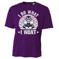 I Do What I Want Funny Monkey Cooling Performance Crew T-Shirt