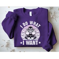 I Do What I Want Funny Monkey Sweatshirt