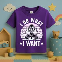 I Do What I Want Funny Monkey Toddler T-Shirt