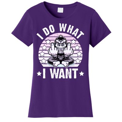 I Do What I Want Funny Monkey Women's T-Shirt