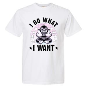 I Do What I Want Funny Monkey Garment-Dyed Heavyweight T-Shirt