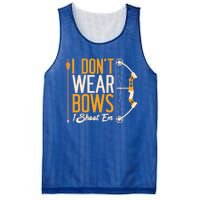 I Dont Wear Bows I Shoot Them Bow Archery Archer Meaningful Gift Mesh Reversible Basketball Jersey Tank