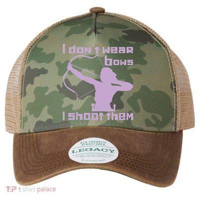 I Dont Wear Bows I Shoot Them Funny Archery Bow Lover Gift Legacy Tie Dye Trucker Hat