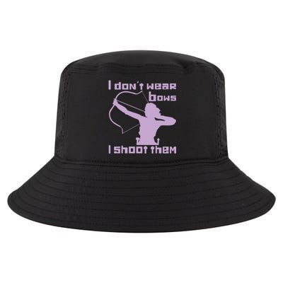 I Dont Wear Bows I Shoot Them Funny Archery Bow Lover Gift Cool Comfort Performance Bucket Hat